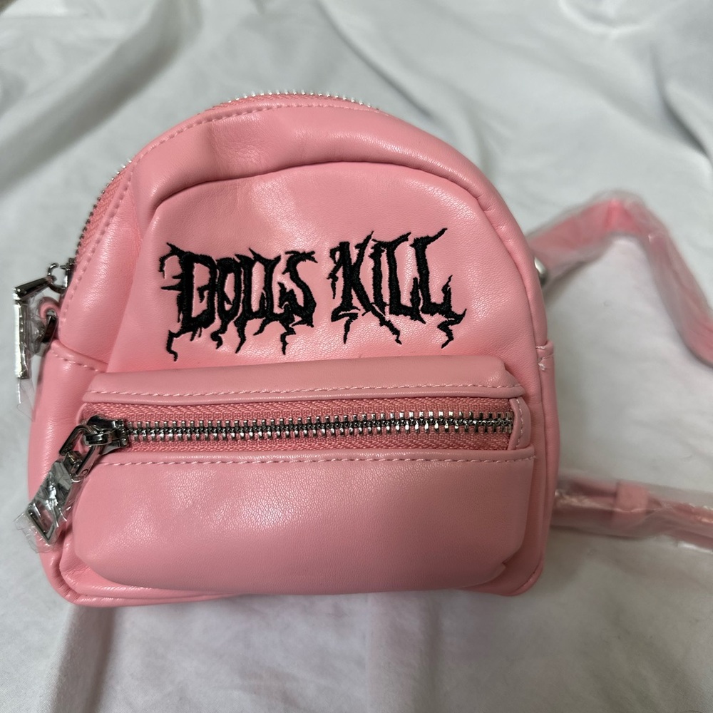 Dolls Kill Mini Backpack Pink Can be a CROSSBODY too Grunge Perfect For Festival